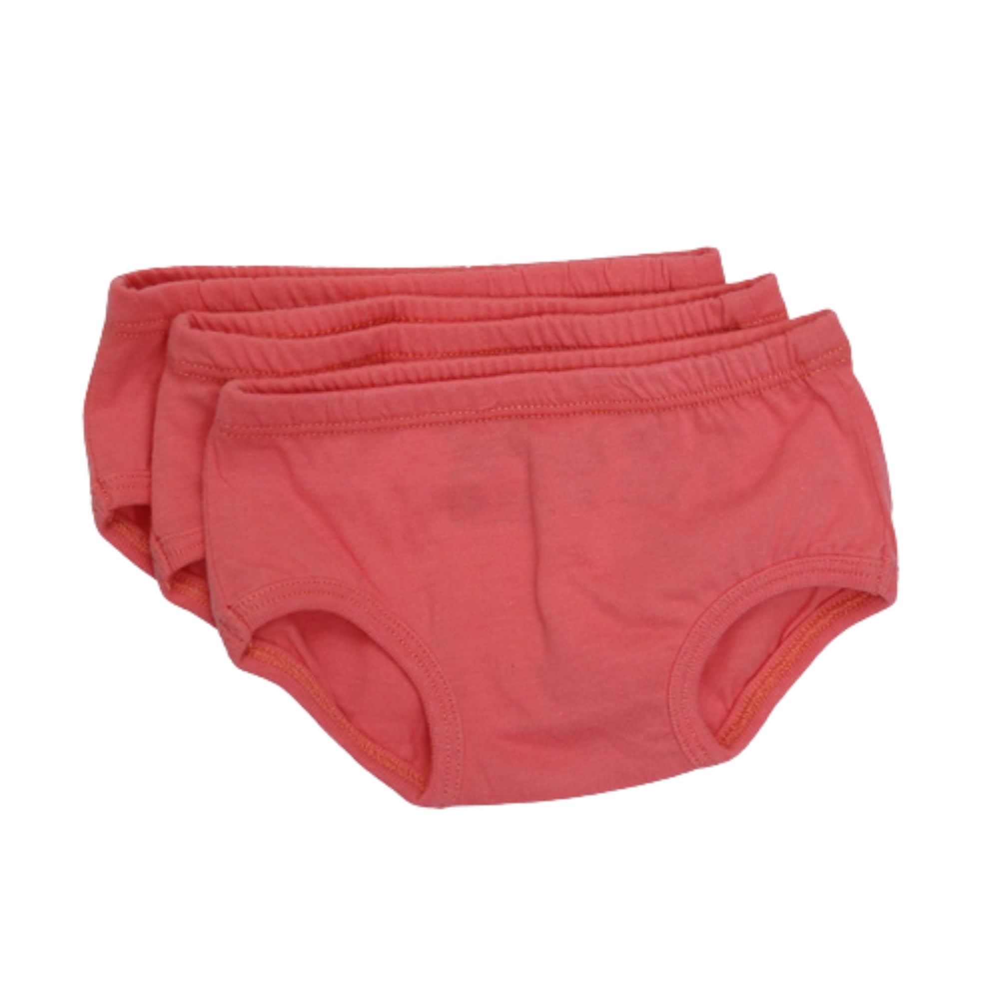 Tiny Undies ROOMIER Small Cotton Underwear, Unisex, for Babies and Toddlers, Elimination Communication or Potty Training - 3-pack (18 Months, Bubblegum Pink)