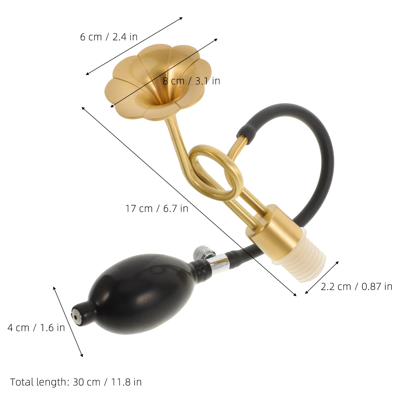 Mipcase Mosiężny zapachowy, adapter kwiatowy do butelek perfum