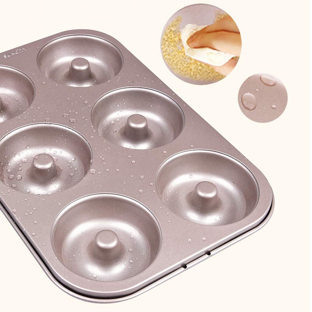 Gâteau Moule de Cuisson Outil 6 Même antiadhésif Ronde Donut gâteau Moule à Double Face antiadhésif de Cuisson Lèchefrite Accueil