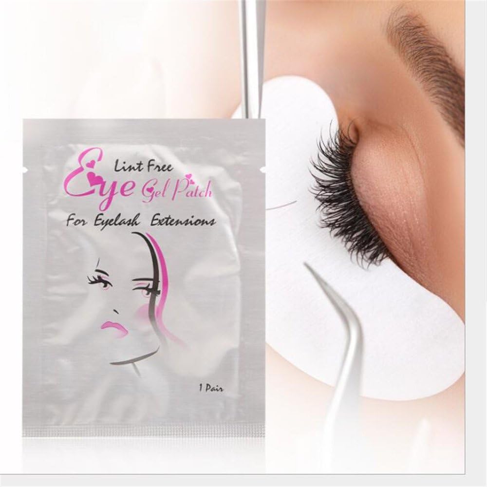 100 Pairs Set,Eye Gel Patches,Under Eye Pads Lint Free Lash Extension Eye Gel Patches for Eyelash Extension Eye Mask Beauty Tool (100)