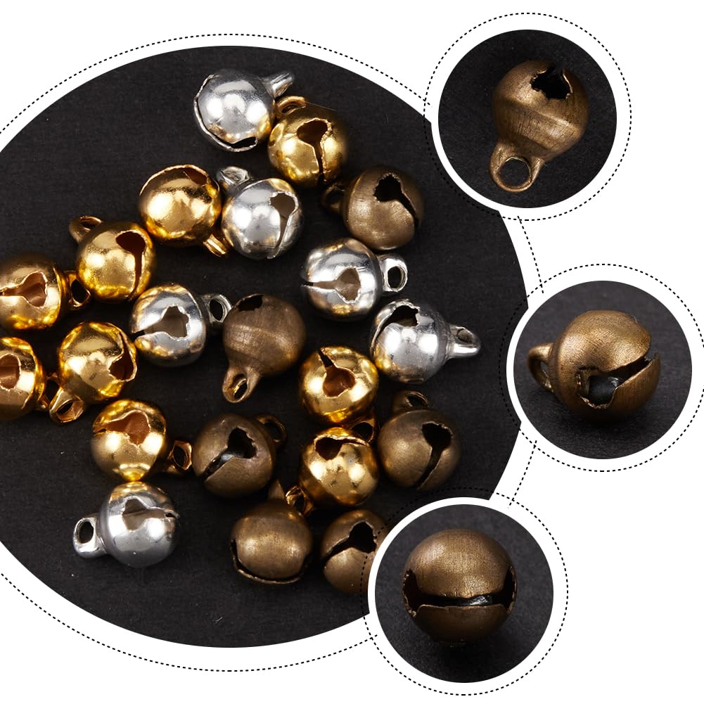 FONDOTIN 400 Stück Mini Jingle Bells Metallbastelg Produktbild-Vorschau 11