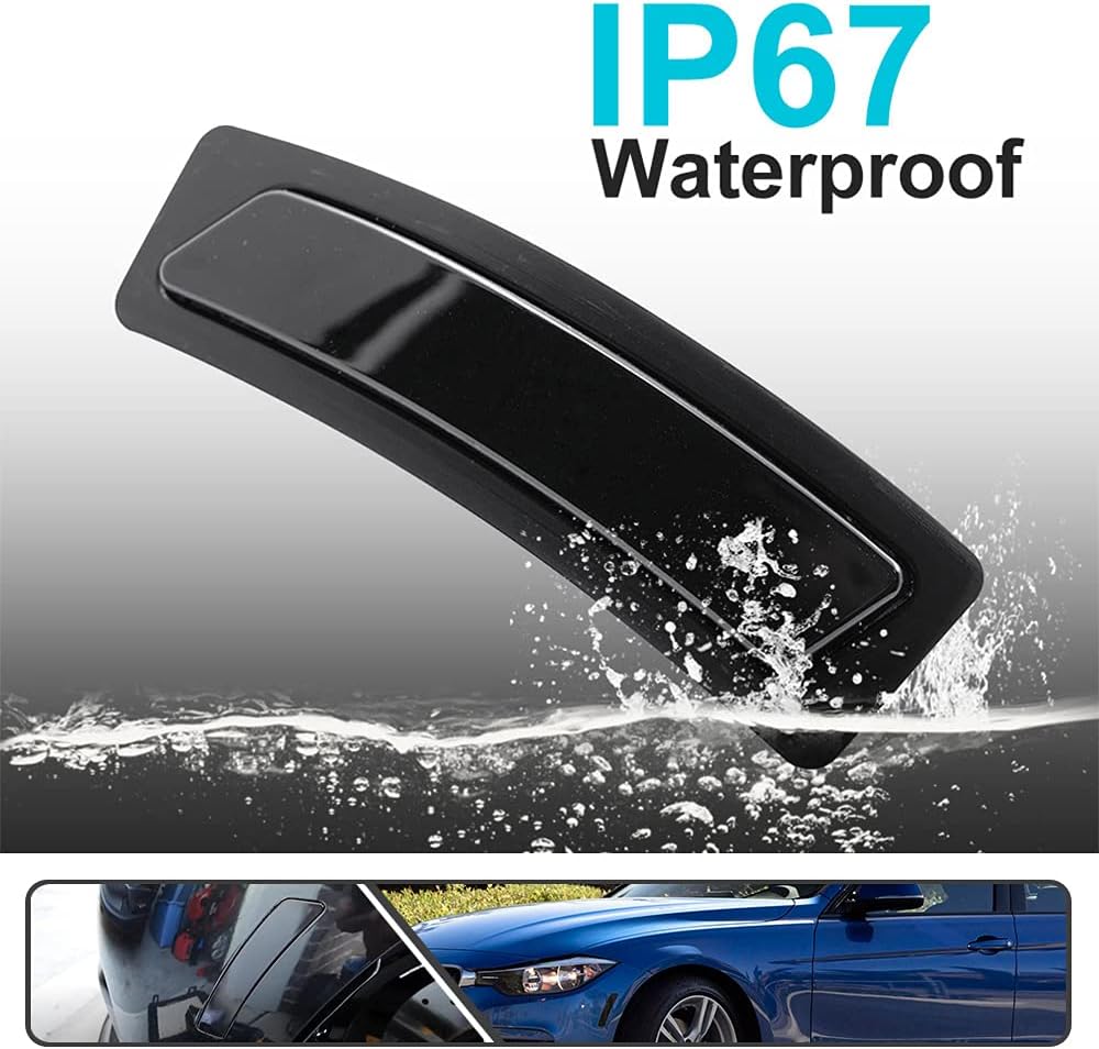 2Pcs Amber Full LED Bumper Reflector Side Marker Lights for BMW 3 Series F30 F31 LCI without M Bumper 4 Series F32 F33 F36 Smoked Lens Front Bumper Reflector Lamp