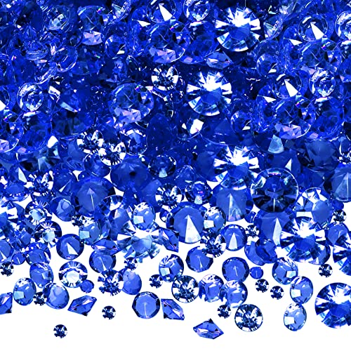TOAOB 5000 Pezzi Cristalli Decorativi Strass Acrilico Blu Dispersione Diamante Perline 3mm 6mm 10 mm per Decorazioni Vaso Tavolo Matrimoni Feste Decorare