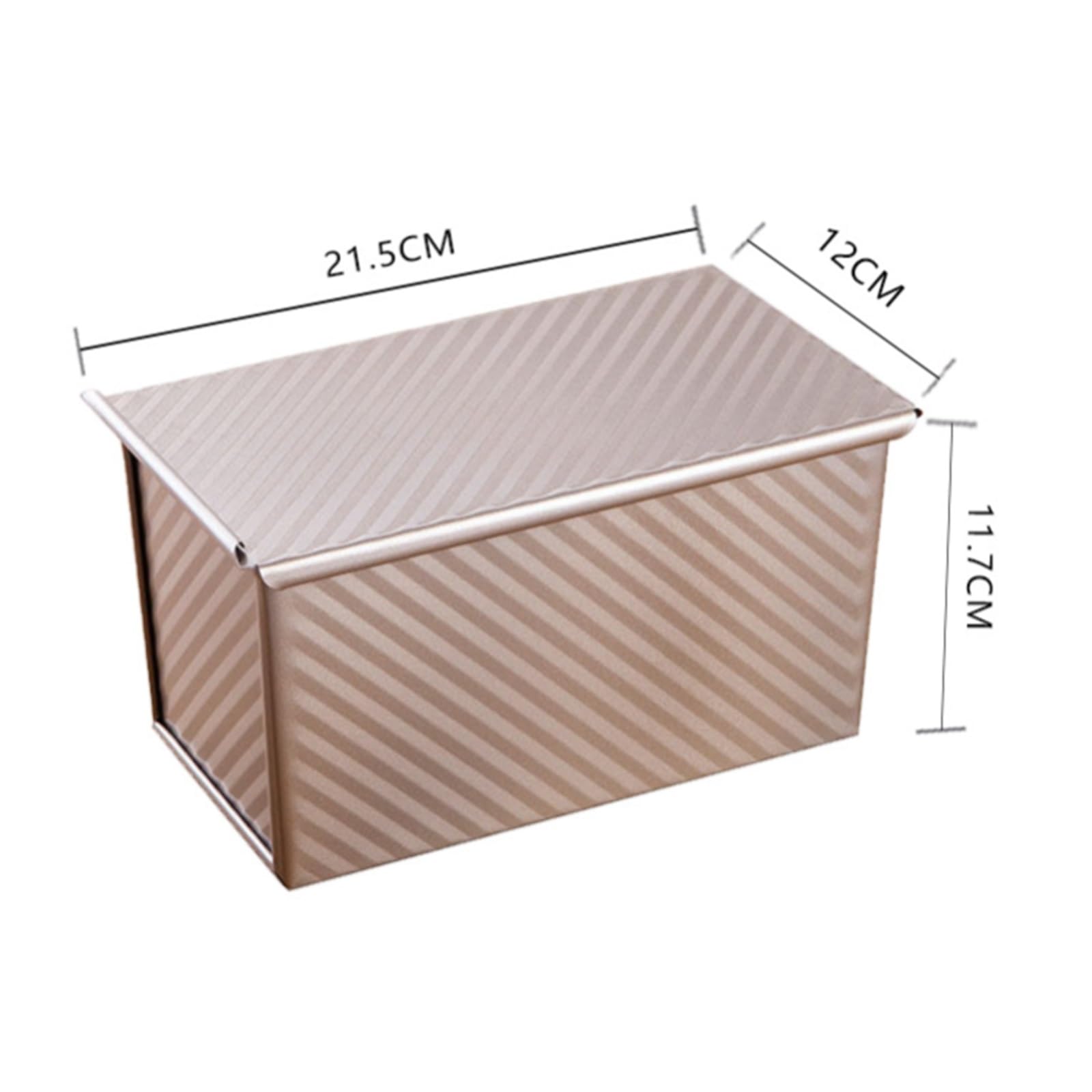 Molde para Tartas Golden Ripple Toast Box 450g Molde for tostadas antiadherente con tapa Herramientas for hornear horno