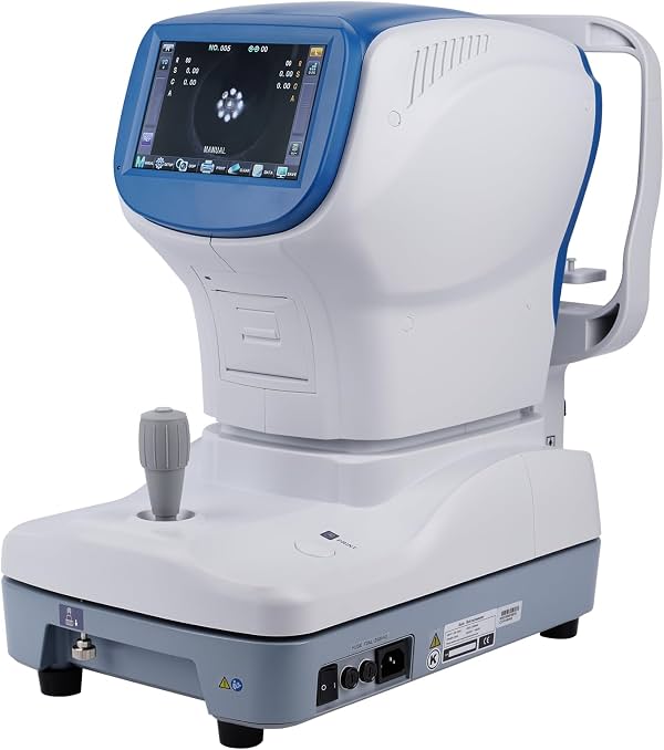 AMUREME Autorrefractor con queratómetro, instrumentos ópticos para optometrista, optometría integral con impresión térmica FA-9500K