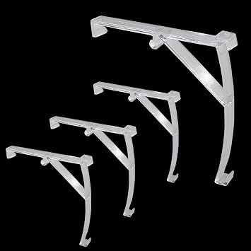 4pcs Valance Clips 3.5" 89mm Hidden Retainer Holder for Vertical Blinds, Clear