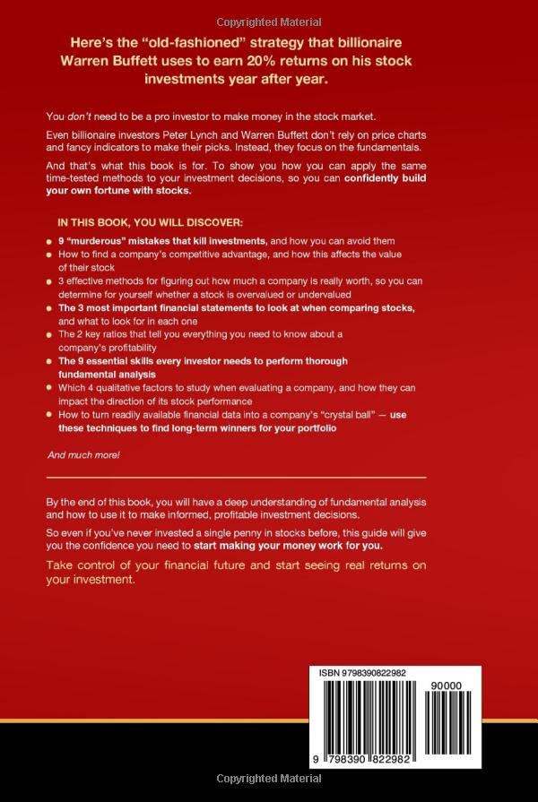 FUNDAMENTAL ANALYSIS ESSENTIALS: Master the Art of Assessing a Company’s Value, Reading Financial Statements, Calculating Ratios and Setting a Buy Target - Image 2