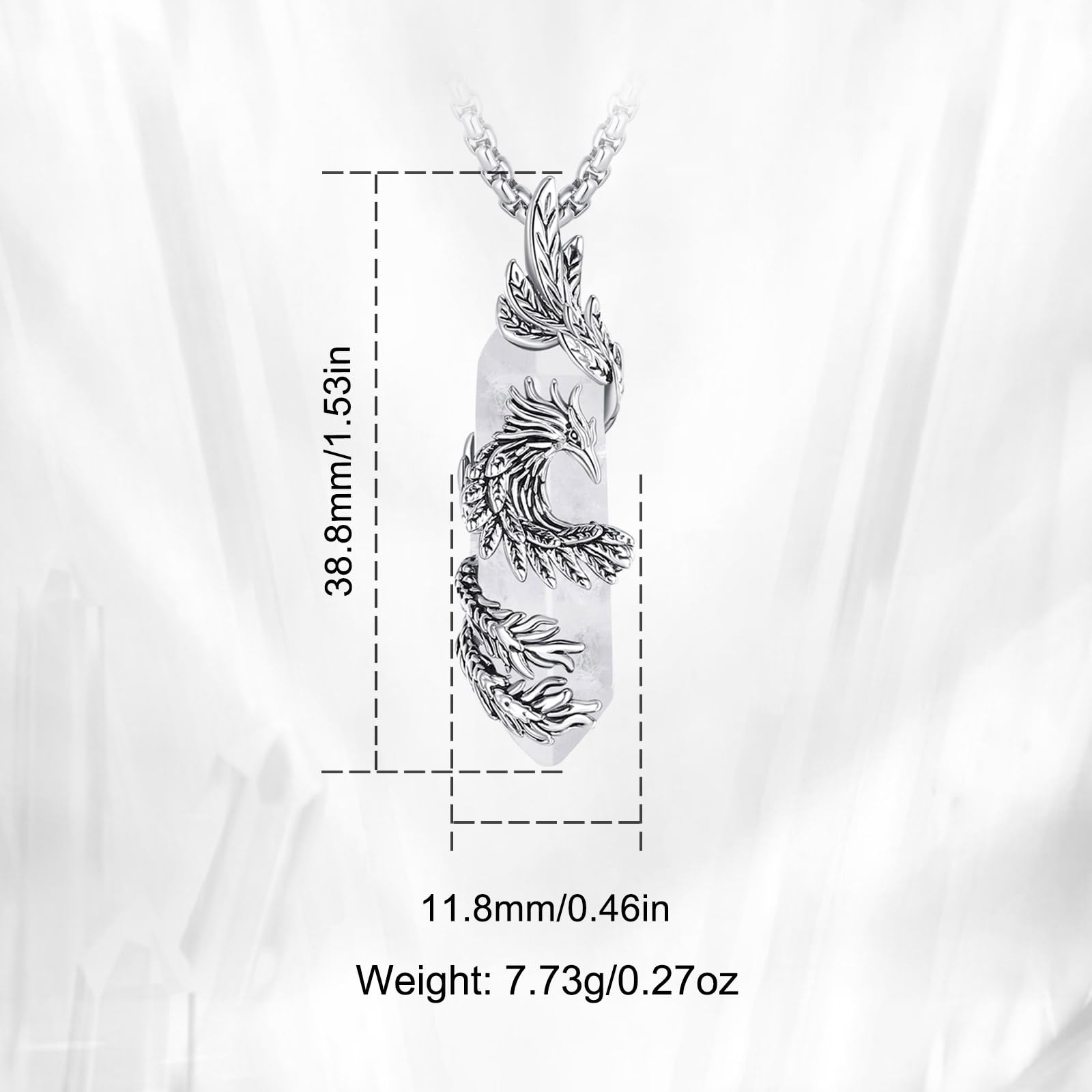 INFUSEU Collar Con Colgante Gato Cristal, Collar De Cristales Esféricos Joyería Animales Curativos De Gato Regalo De Cristal Gótico para Mujeres Niñas