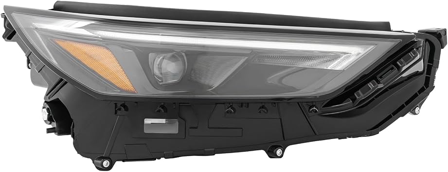 OUKANING - For 2023 2024 2025 Grand Highlander Limited/Platinum LED Headlight Headlamp Assembly w/LED DRL Right Passenger Side Replaces 81110-0E770 Black Housing w/Bulbs