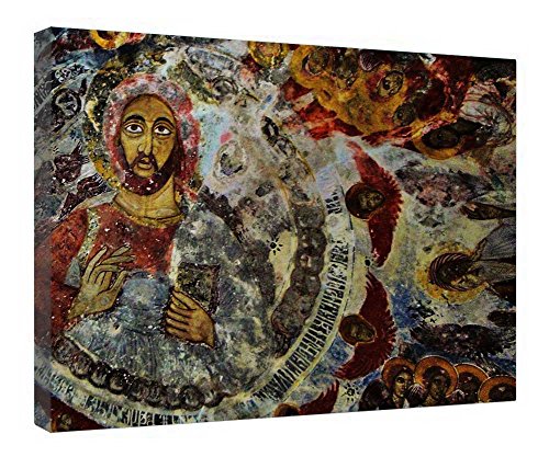 Toile Sumela Monastry encadrée bois pour une déco salon zen