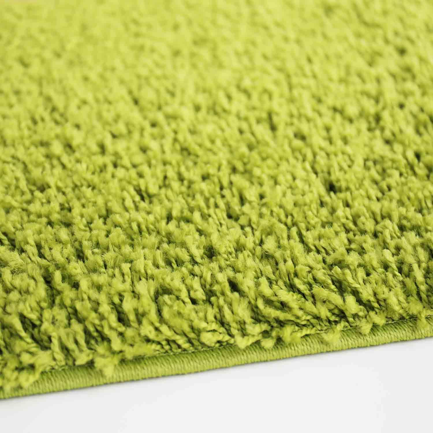 Vimoda Teppich Prime Shaggy Hochflor Langflor Einfarbig Modern Grün für Wohnzimmer – Bild 4