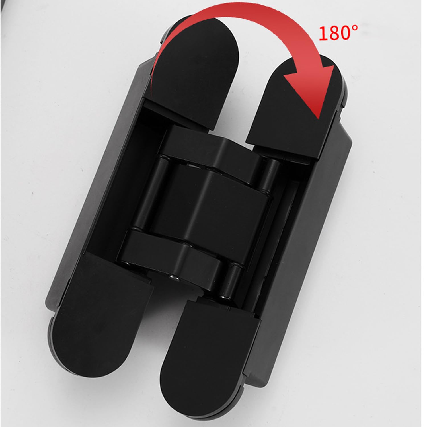 Bisagras resistentes de acero inoxidable, bisagra en forma H 2 piezas, oculta 180 grados, puerta cruzada(5.9inch)