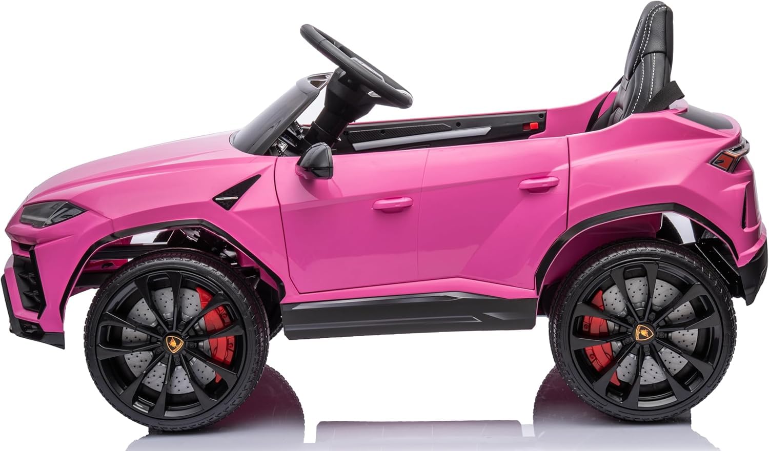 FINOOS Coche Eléctrico para niños Lambo Urus 12V con Control Remoto 1-4 Años Rosa