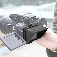 Vista 3 de Parasol LCD con cubierta protectora de pantalla plegable para cámara D810/D800 DSLR