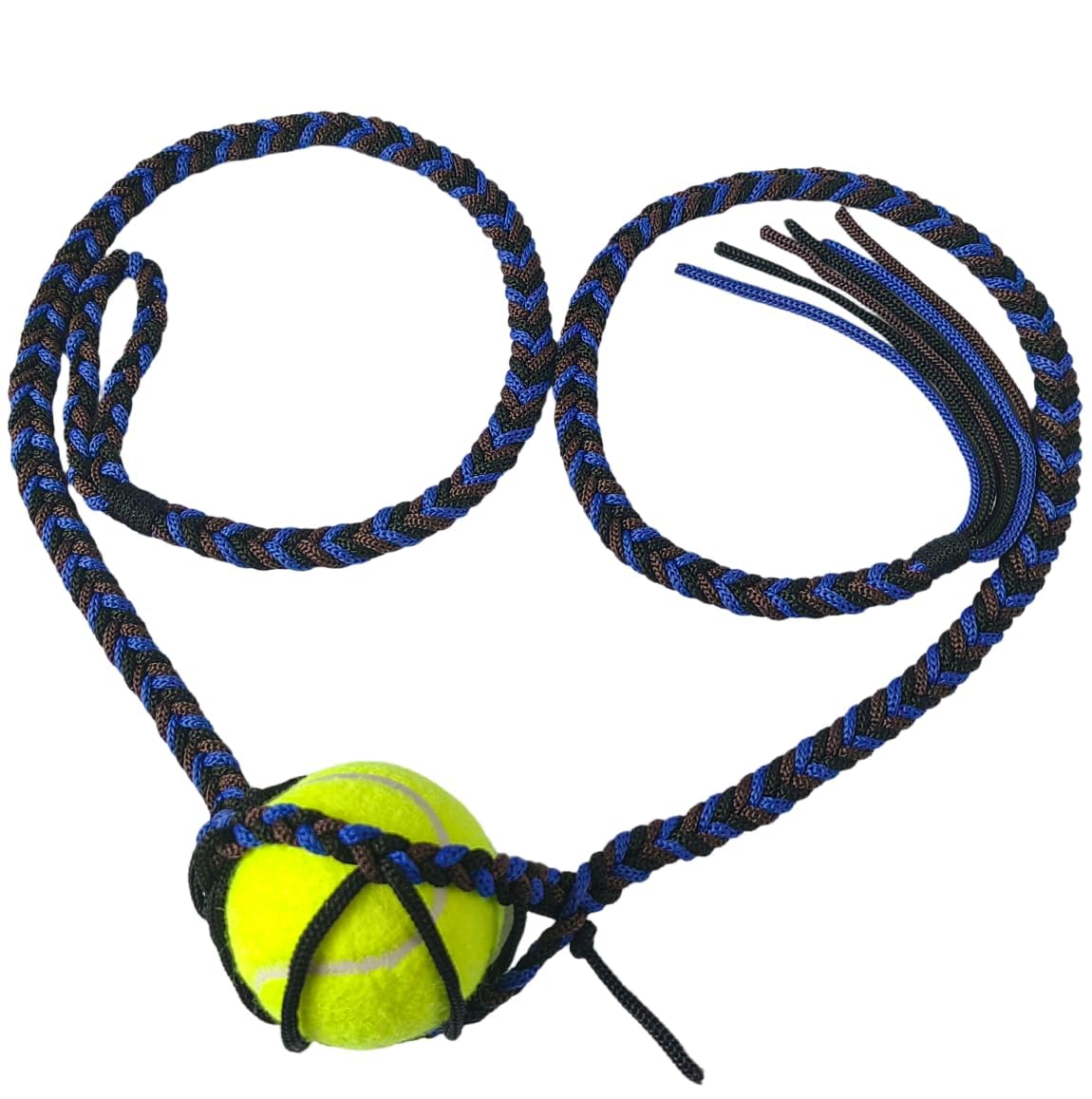 Paracord Balearic Shepherd Sling,Handcrafted Braided Old-Fashioned Slingshot,Rock Throwing Sling