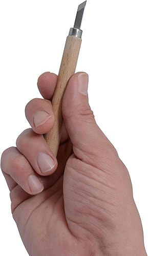 Miniatura 5 de Westcott CarboTitanium - Herramientas para tallar madera, tallado de jabón, impresión y escultura de arcilla, juego de 12 piezas