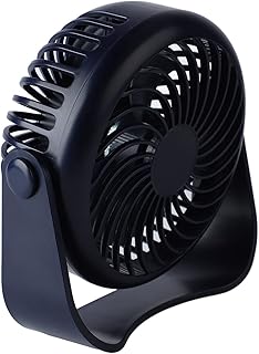 Portable USB Desk Fan, Rechargeable Fan, Adjustable 3 Speeds Small Personal Desktop Table Fan, Quiet 3 Leaf Personal Fan, Wide Application Mini Fan for Home Office