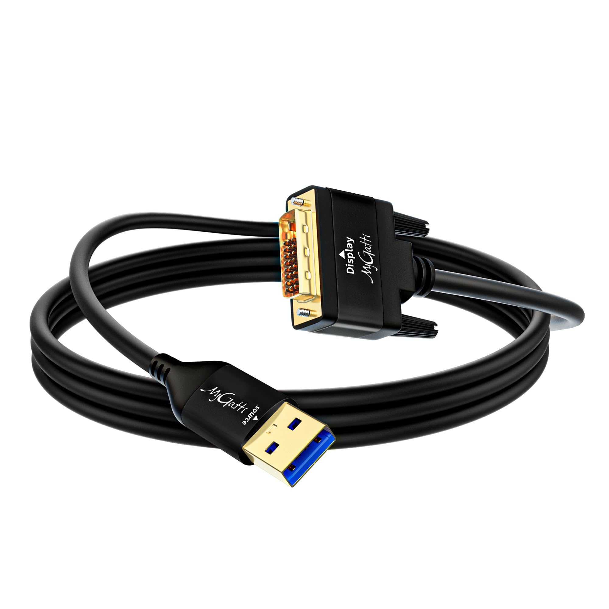 Cavo adattatore USB 3.0 a DVI 1 m,unidirezionale USB tipo A maschio a DVI maschio,1080P Full HD per TV,proiettore,monitor,compatibile con Windows 11/10/8.1/8/7,macOS,installazione driver richiesta