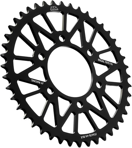 Miniatura 6 de JT Sprockets JTA478.46BLK 46 dientes negro Racelite anodizado aluminio 7075 T6 piñón trasero
