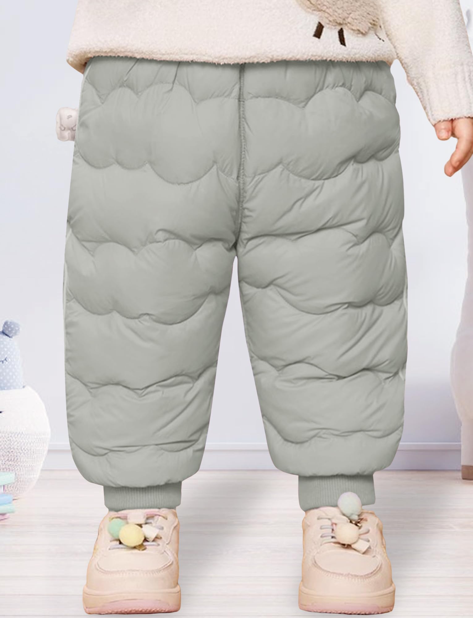 Happy Cherry Pantalones de nieve para niños, pantalones cálidos de invierno, pantalones de plumón, para niñas, niños, resistentes al viento, pantalones de esquí ligeros