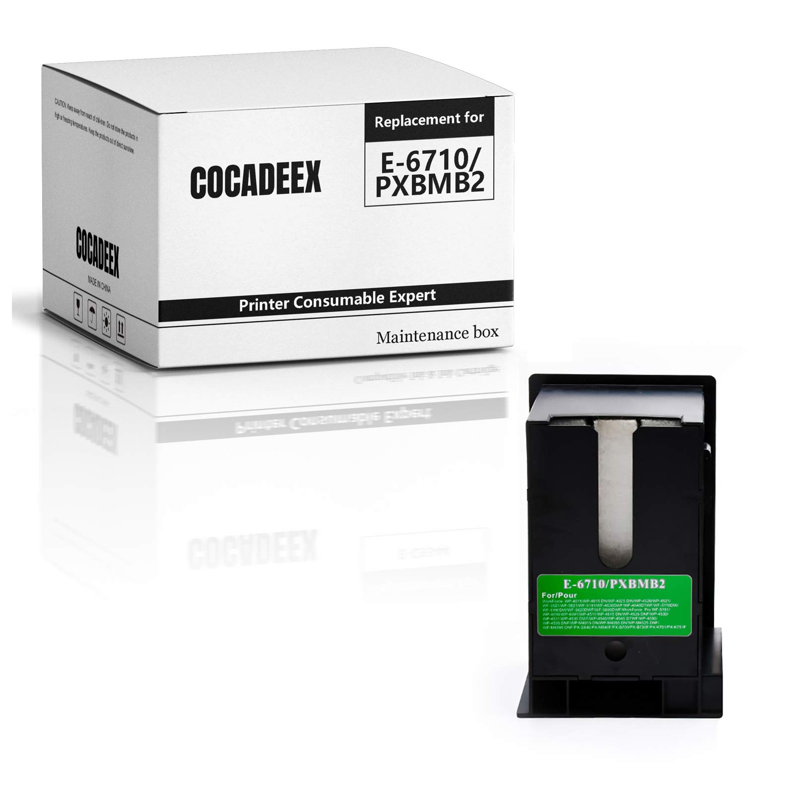 COCADEEX Ink Maintenance Box Replacement for T6710 or C13T671000,Work with WP-4015DN WP-4025DW WP-4095DN WP-4515DN WP-4535DWF WP-4545DTWF WP-4595DNF WF-5110DW WF-5190DW WF-5620DWF Printer