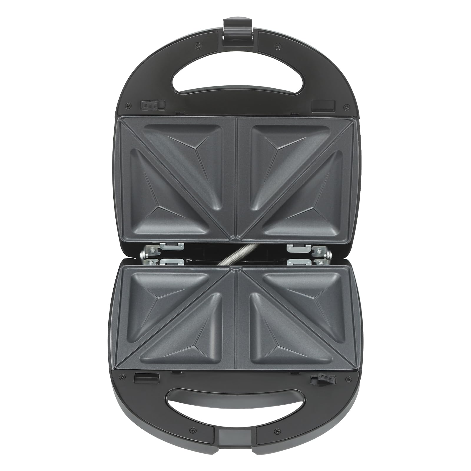 Urządzenie do kanapek 6 w 1, wielofunkcyjna gofrownica 750 W, grill, dwustronne ogrzewanie, nieprzywierająca prasa panini, patelnia do steków, opiekacz do kanapek, do biura, domu, kuchni