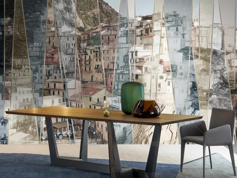 Décoration murale luxe intissé paysage urbain de 200 cm - 2