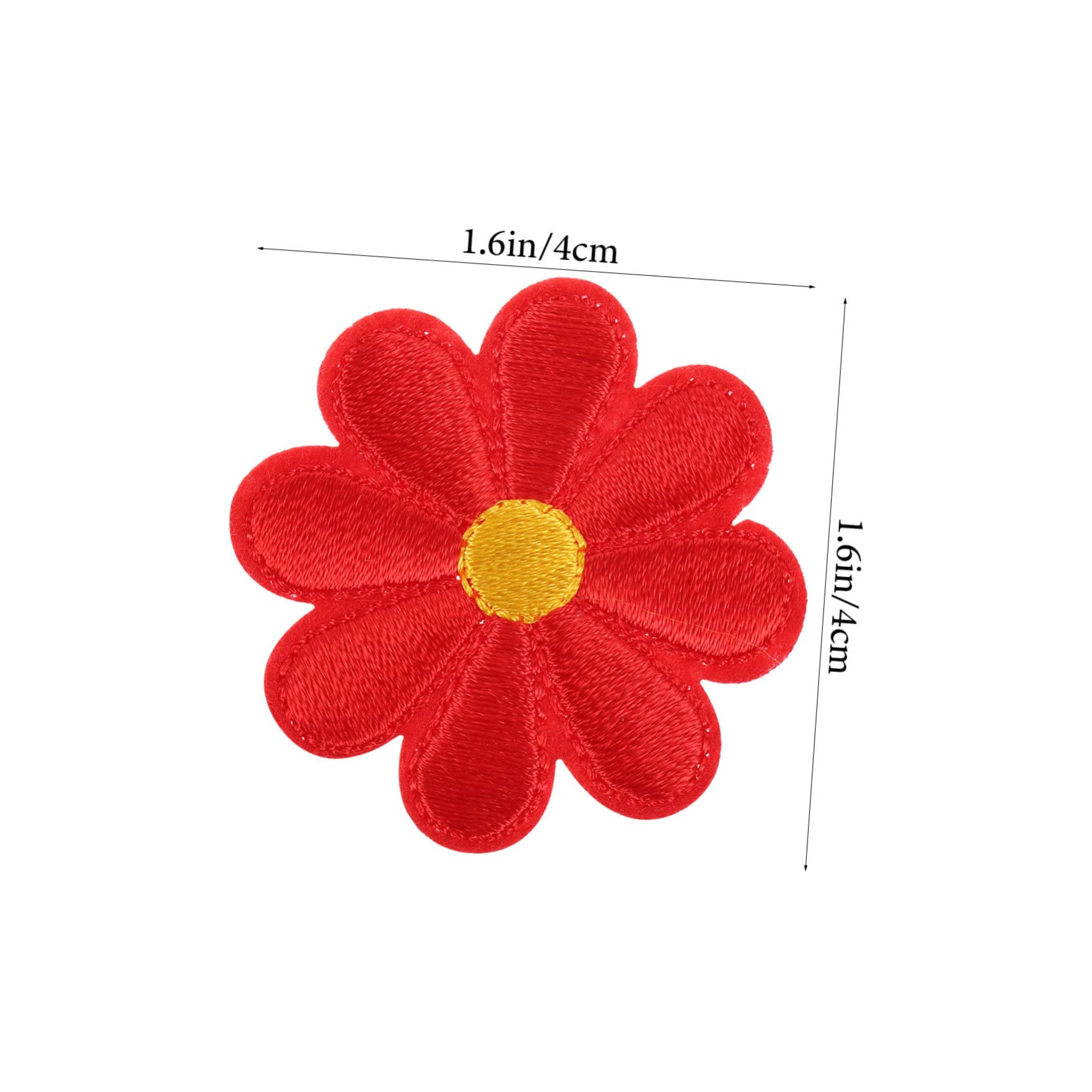 TEHAUX 144stücke Aufbügelbare Blumen-patches Bunte Applikationen Für Kleidung Hüte Taschen Jeans Handarbeit Mehrfarbige Stickerei Für Kreative Reparaturen Und Dekorationen