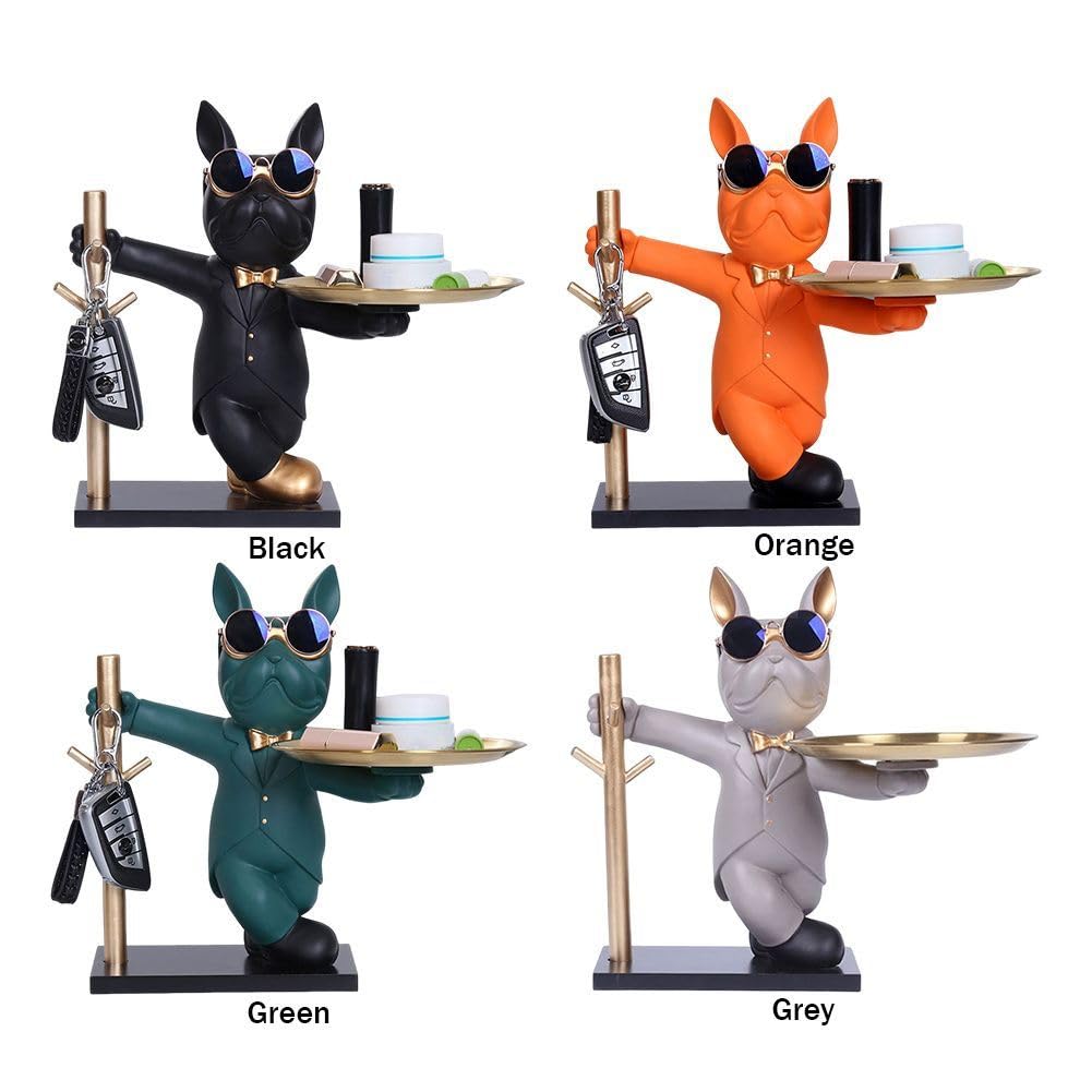 Amazon.co.jp: ノーブランド品 Rebirthブルドッグアート小物入れ置物