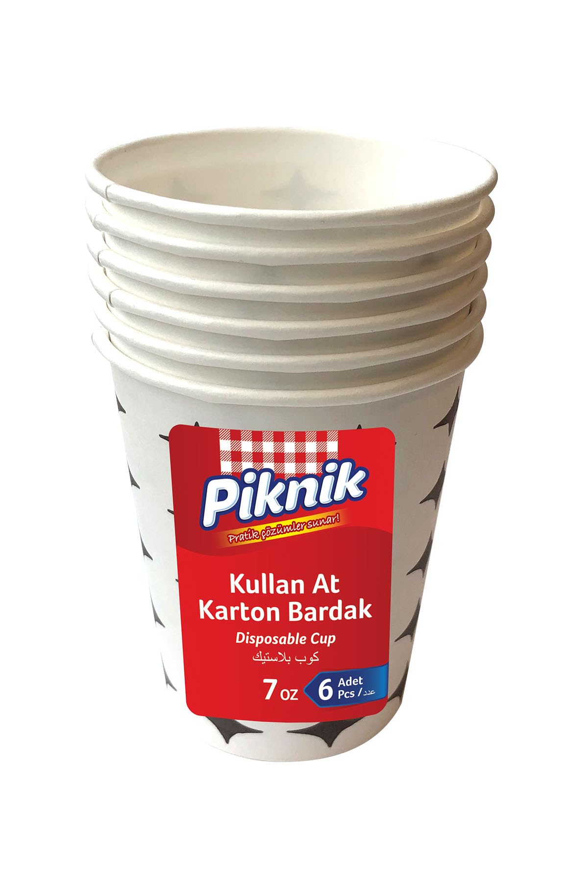 Piknik Kullan At Karton Bardak 7 Oz 6'lı 1483
