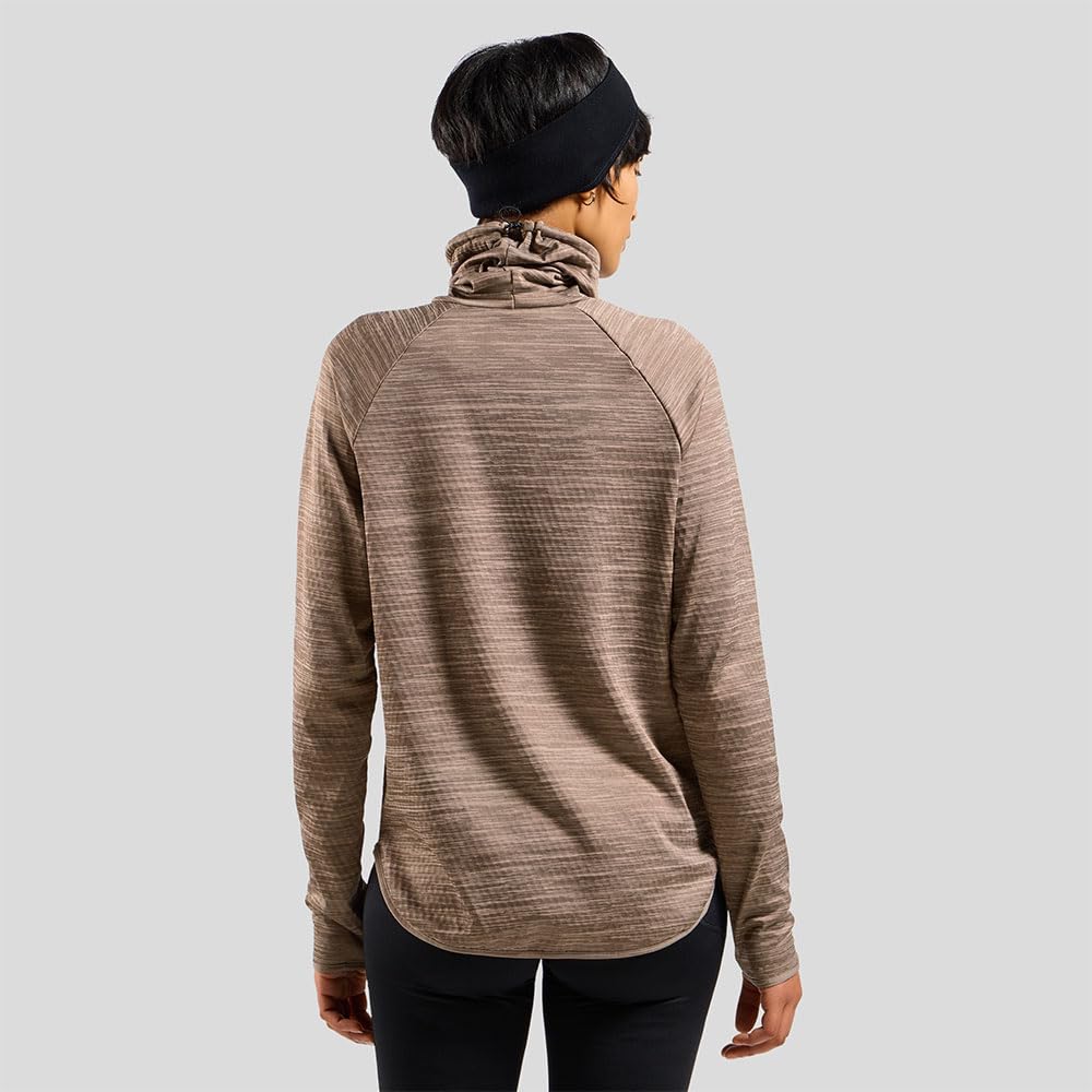Odlo Essential Thermal Mid Layer Camiseta de Running Mujeres Misty Lilac Melange