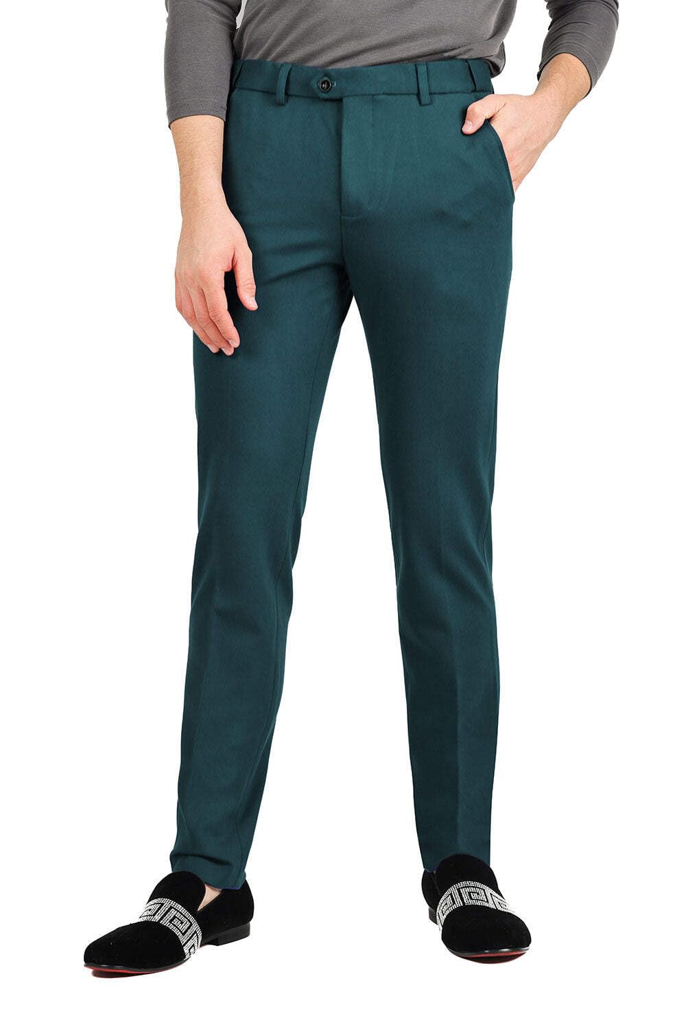 Barabas Mens Matte Solid Color Chino Dress Pants 2CPR6
