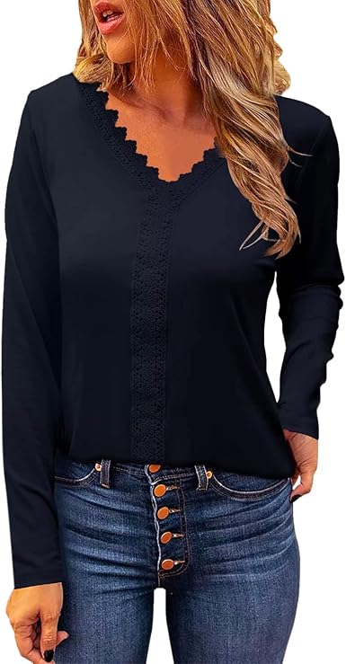 Long Sleeve Tunic Tops Casual Blouses 