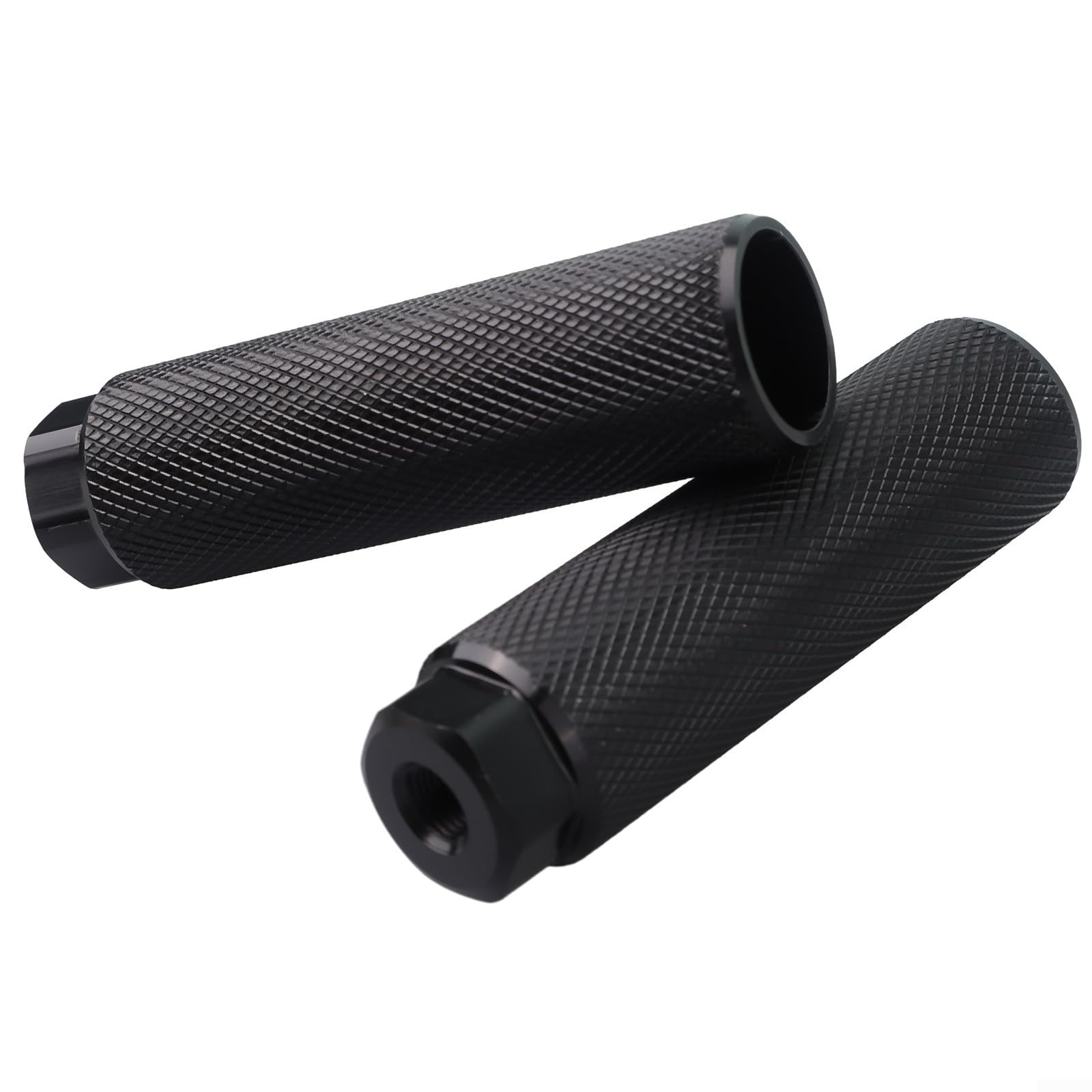 Road Bike Pegs,Bike Rear Feet Pegs,Bicycle Foot Stand Peg Axle Peg, Mountain Bike Cycling Rear Stunt Pegs,Fit 3/8 Inch Axles,Aluminum Alloy Material(black)