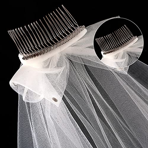 Wedding Veil For Kids With Comb Girls First Communion Veil Tulle Veils Wedding Hair Accessories 2 Short Length4