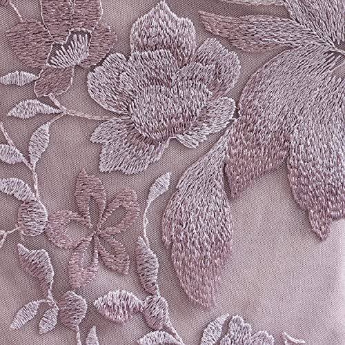 Image of Alex Evenings Women's Tea Length Embroidered Bodice Mother of The Bride Gown, Wedding Guest Dress (Petite and Regular Sizes)