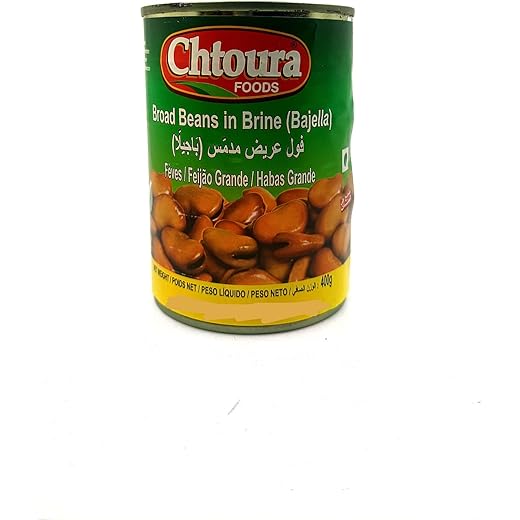 Chtoura Broad Beans in Brine Bajella 400g Can