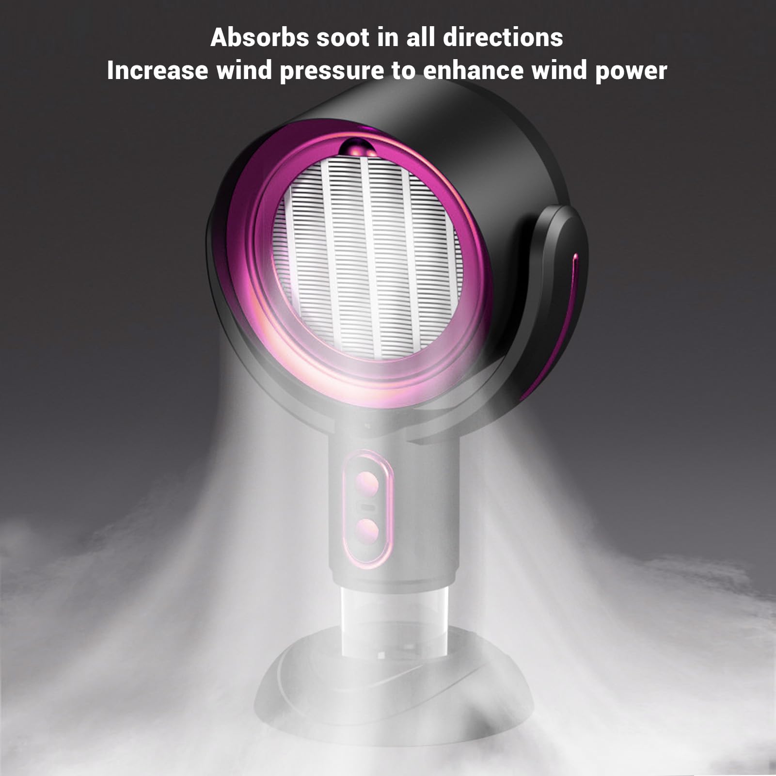 Cappa Da Tavolo Portatile Retrattile Exhaus, 2 Velocità, Filtro In Alluminio, Grigia, 10W