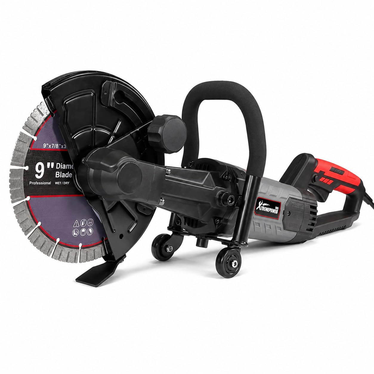 XtremepowerUS 9-Inch Electric Concrete Saw, 1800W Cut-Off Circular Saw