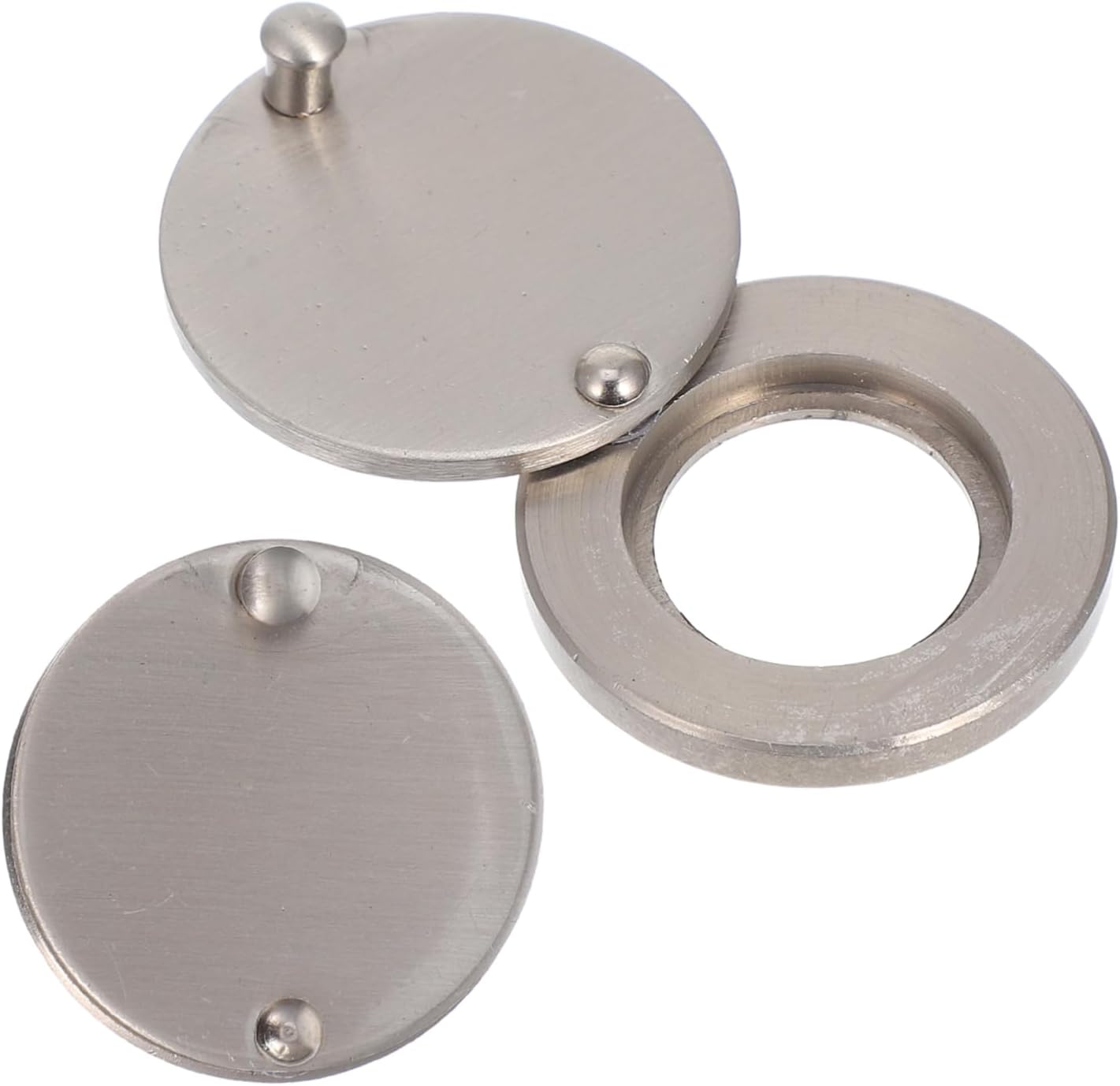 DOITOOL 2pcs Copper Door Viewer Privacy Cover Easy Install Peephole for Home Security Rotating Protector for Front Doors and Apartments