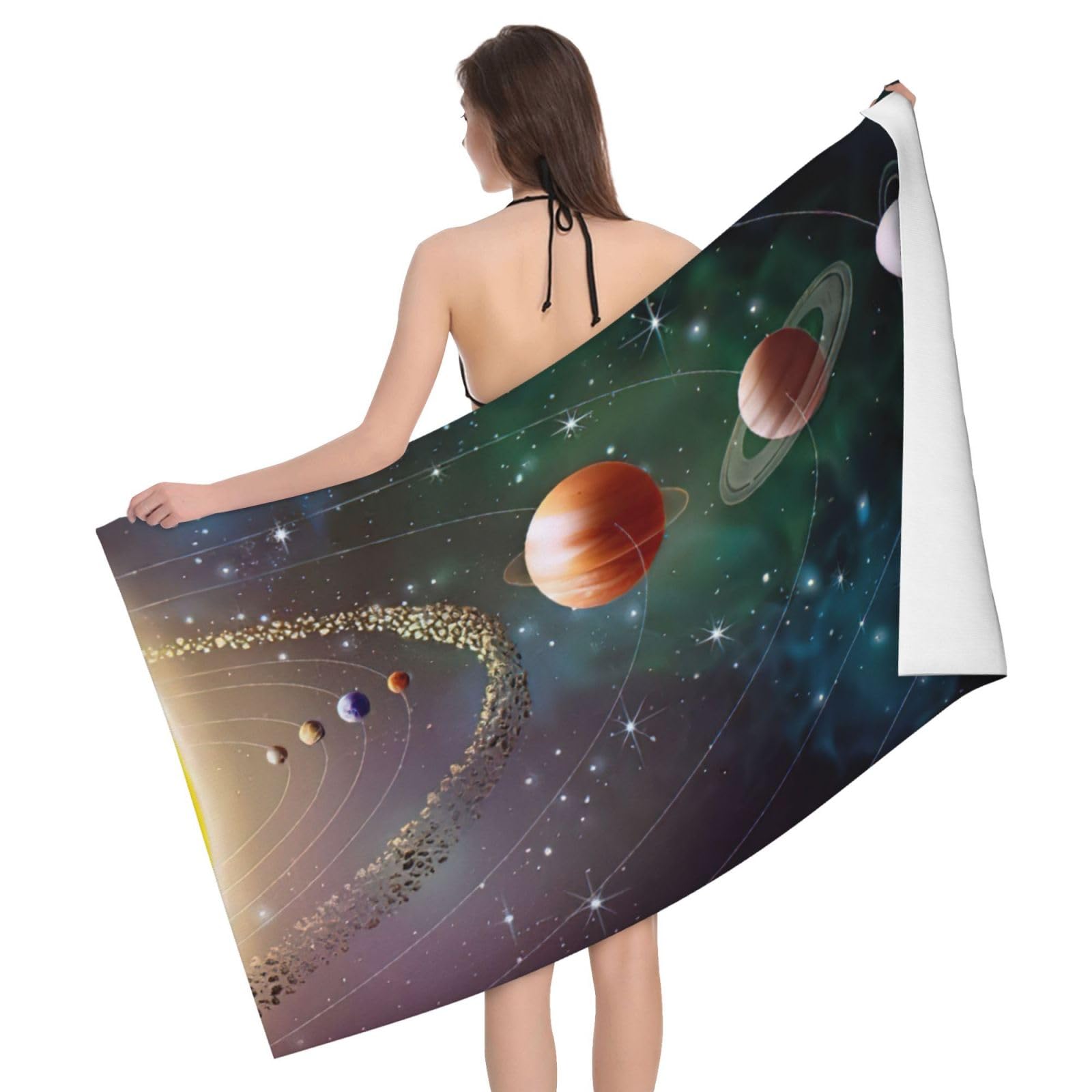 Serviette de bain microfibre Système solaire ultra absorbante