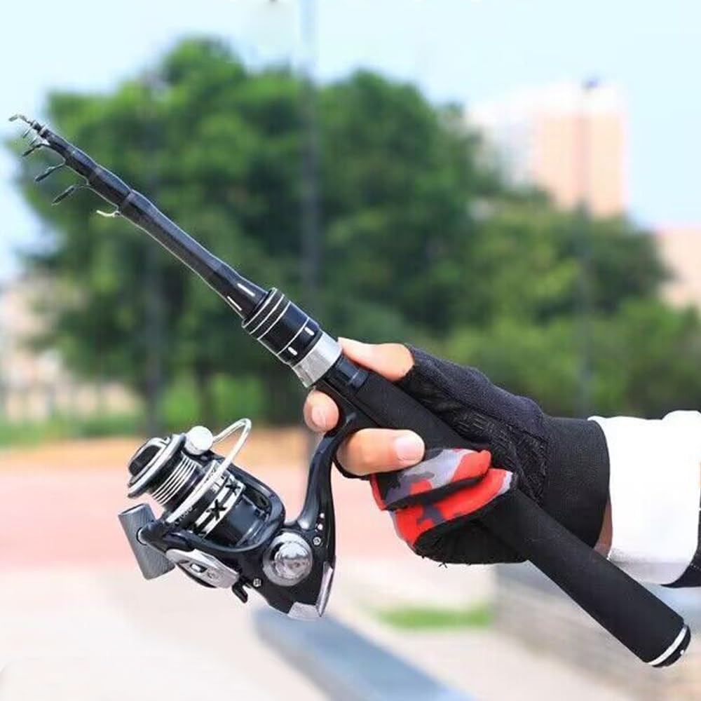 Ugly Stik wędka, teleskopowa wędka wędkarska lekka wędka karpiowa z włókna węglowego do łodzi brzegowej słodkowodnych słonowodnych