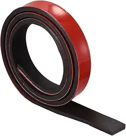 Rolos de folha de borracha adesiva 0,6 cm T x 1 cm L x 100 cm C, tiras de borracha sólida traseira de neoprene para junta DIY, enchimento de vedação, tapete de redução de vibração