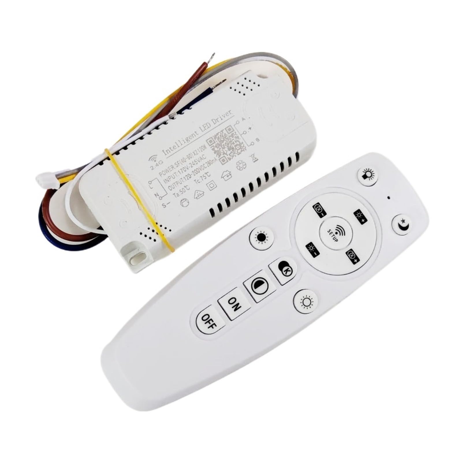 APP Control LED Driver 2.4G Remote Intelligent LED 12-24W 40W 80W 120W 360W For Dimmable Color-changeable Chandelier (Color : (40-60W) X4 240W)