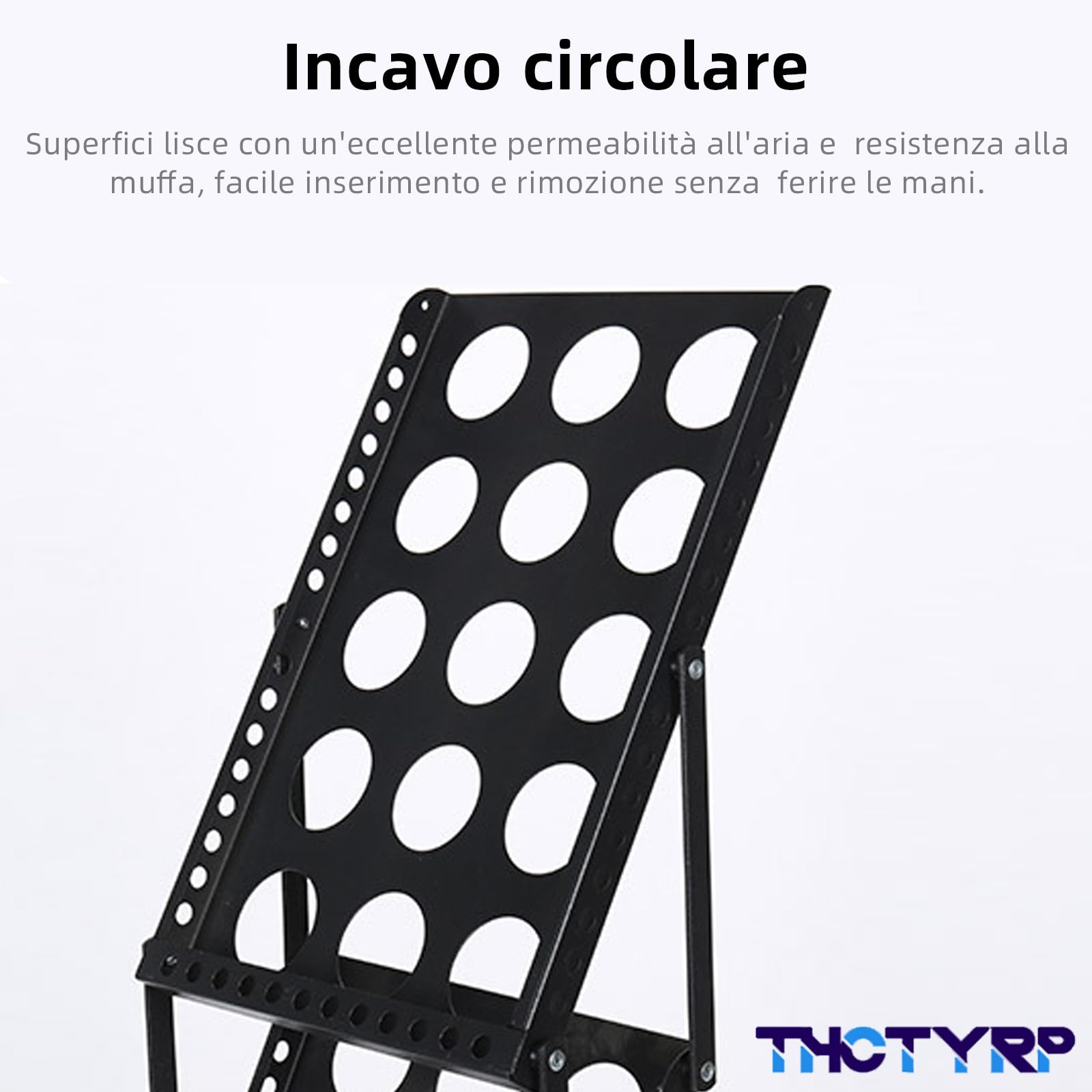 Supporto per catalogo, portariviste pieghevole a 4 strati, formato A4, supporto per brochure su un lato, supporto verticale per riviste alla moda