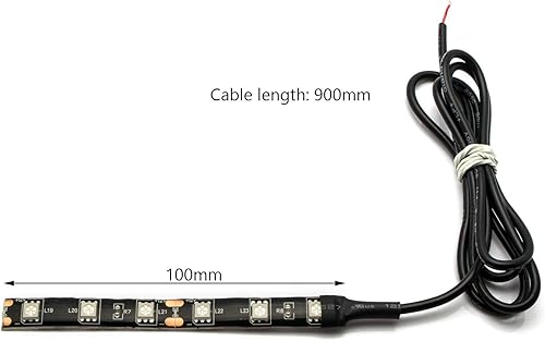 Miniatura 3 de Xotic Tech - Tiras de luces LED para freno de licencia de señal de giro para motocicleta ATV, 6-SMD ámbar
