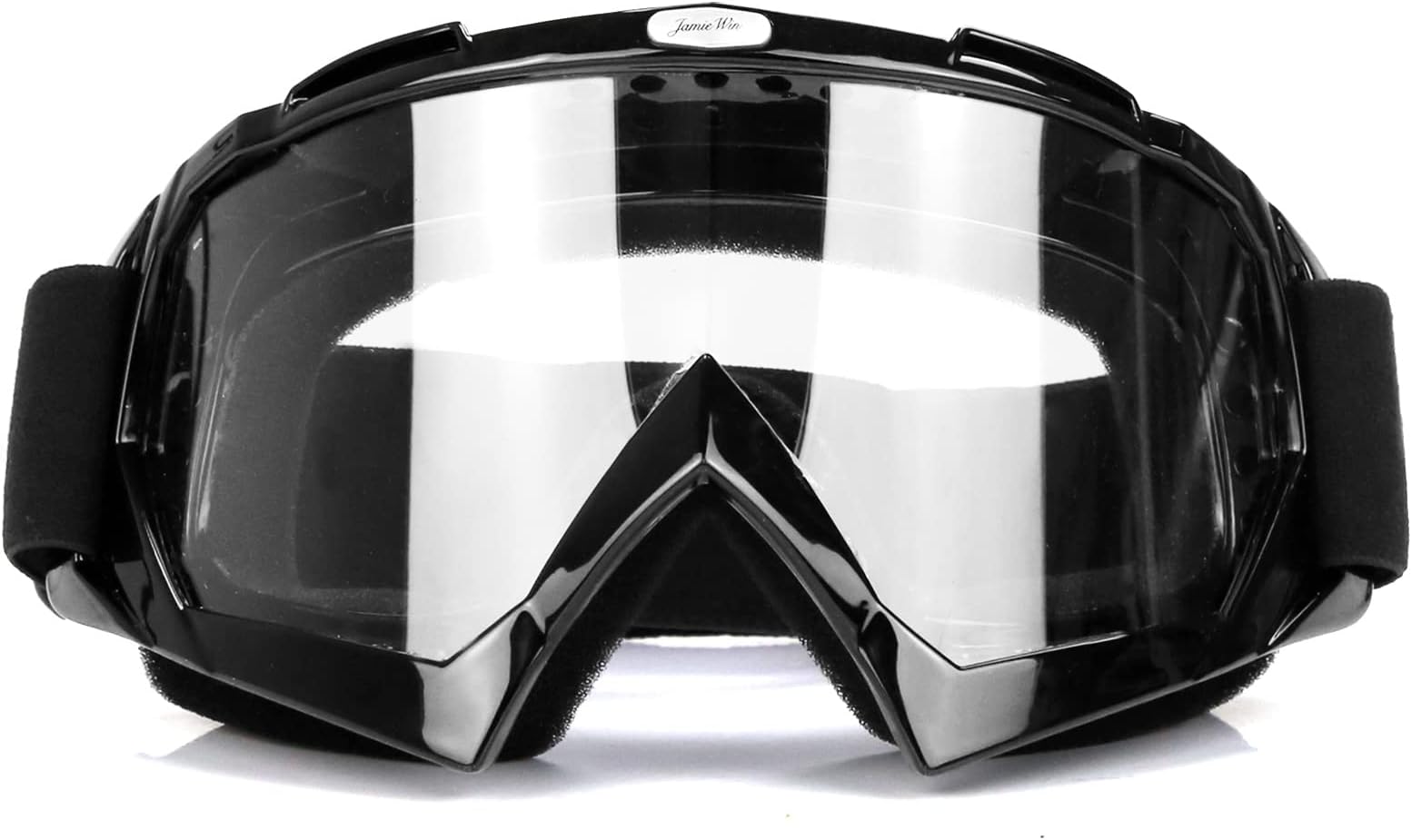 JAMIEWIN Motocross Goggles ATV Dirt Bike Motorcycle UTV MX OTG Offroad Riding Goggles Clear Lens Anti UV Dustproof Anti Fog Racing Skiing for Men Women Youth Kids