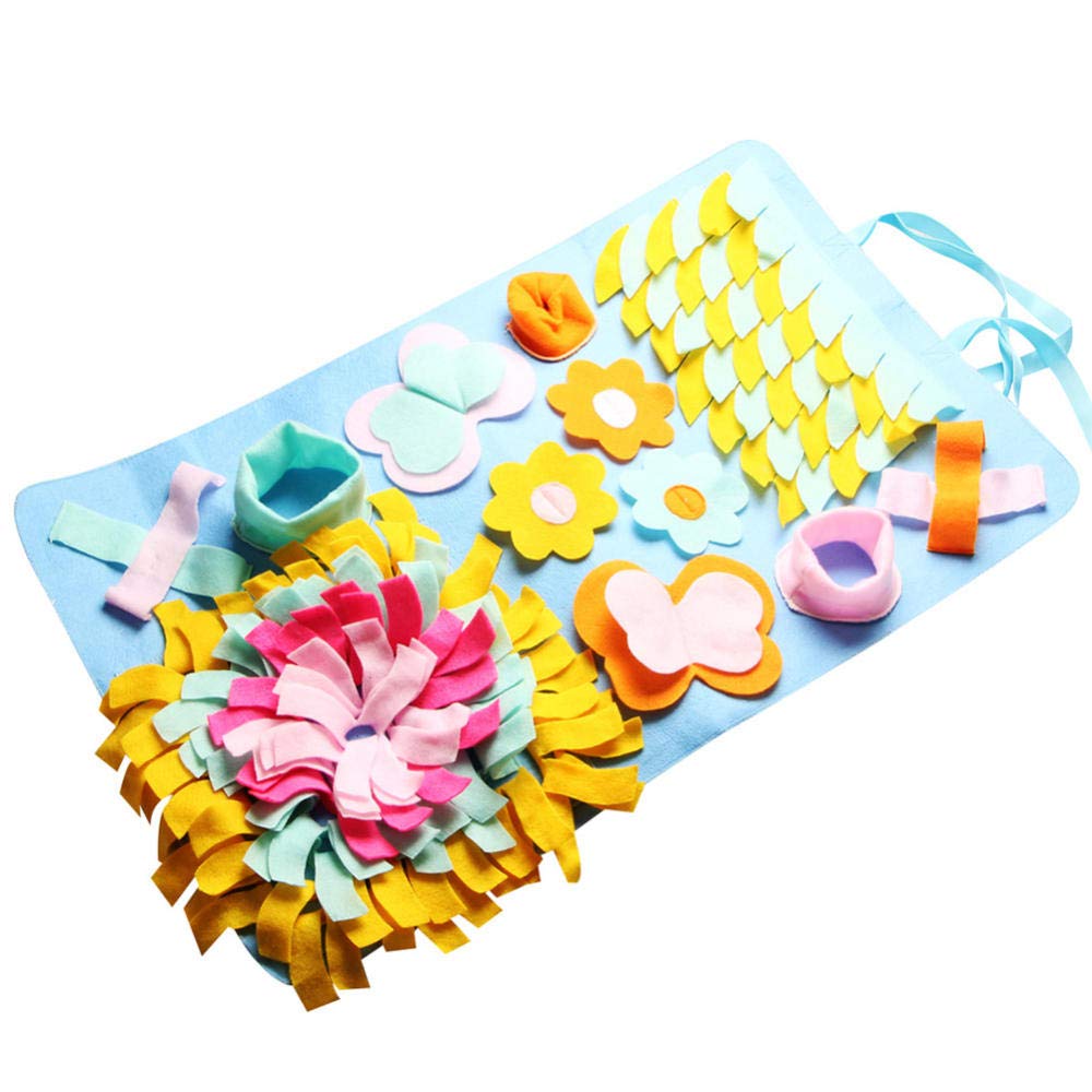 Trainingspads Für Hunde Welpe Nosework Fleece Pads Puzzle Pet Dog Snuffle Mat Waschbare Matte Trainingsdecke Fütterungsmatten Für Hunde Pet Toy 2St