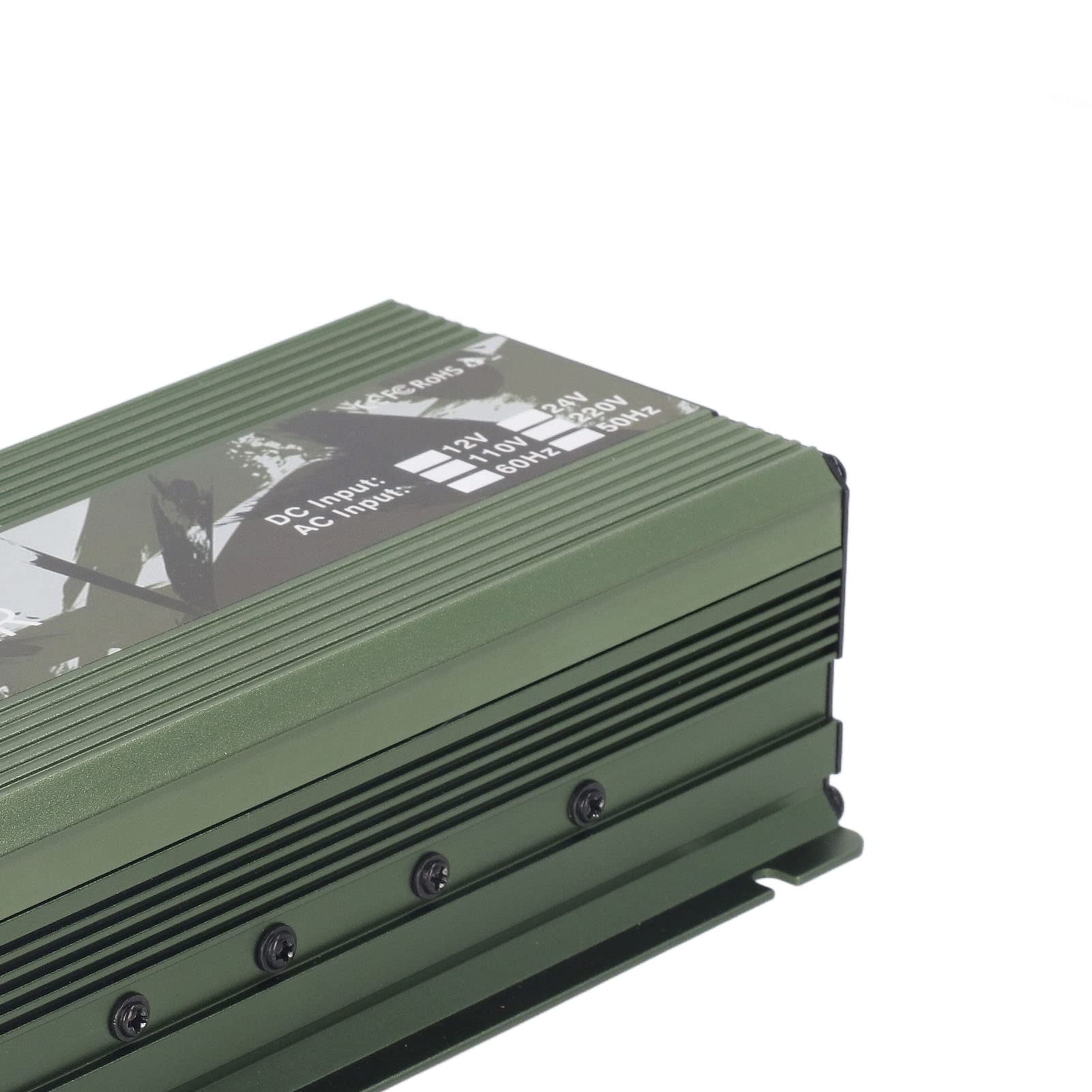 EMUKOEP Inversor de Corriente para Coche DC12V a AC220V 2000W Convertidor Sinusoidal con Ventilador de Refrigeración