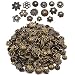 BronaGrand 100 Gram(About 150-250pcs) Bali Style Jewelry Making Metal Bead Caps Deluxe New Mix,Bronze